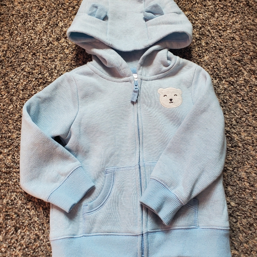 Baby Boy Hooded Sweater- 18 Months
